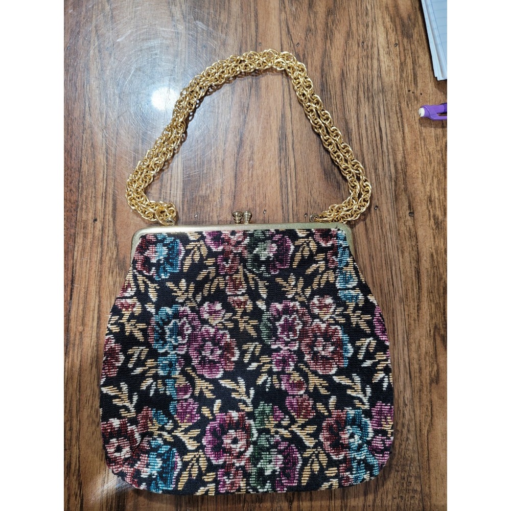 unique vintage tapestry handbag purse made in Japan
